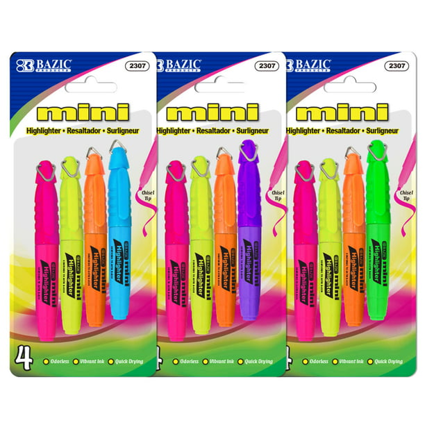 6 Mini Fruit Scented Fluorescent Highlighter Pens Marker School Office Kids Art